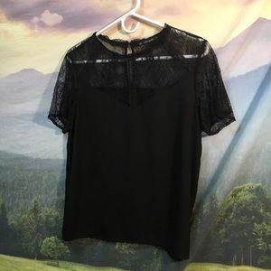 Zara Black Lace Top